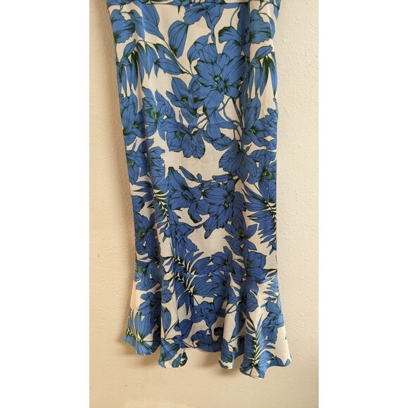 Cabi # 6761 Botanical Dress Floral Print Spaghetti Strap Ruffle Hem Dress Small - Picture 8 of 14